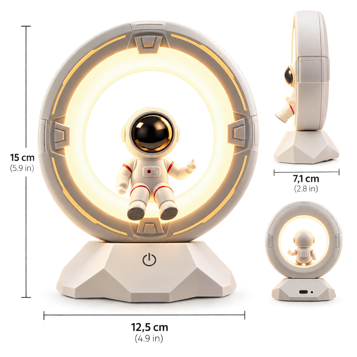 Lunéa Space – Tactile LED Astronaut Night Light