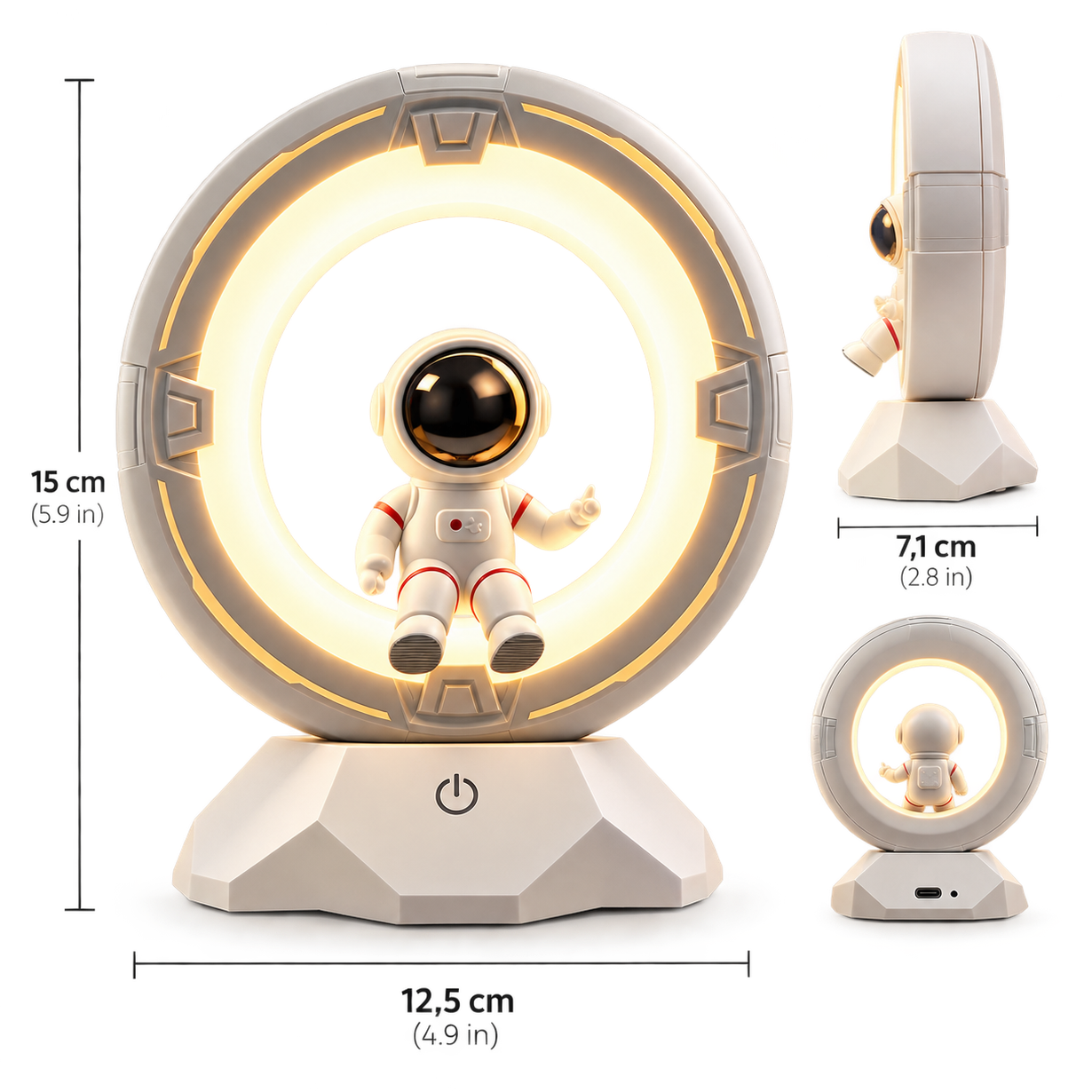 Lunéa Space – Tactile LED Astronaut Night Light