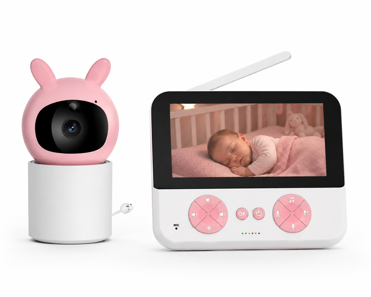 Eléa Connect – Babyphone Vidéo 720P avec Écran 4,3″ & Application Tuya