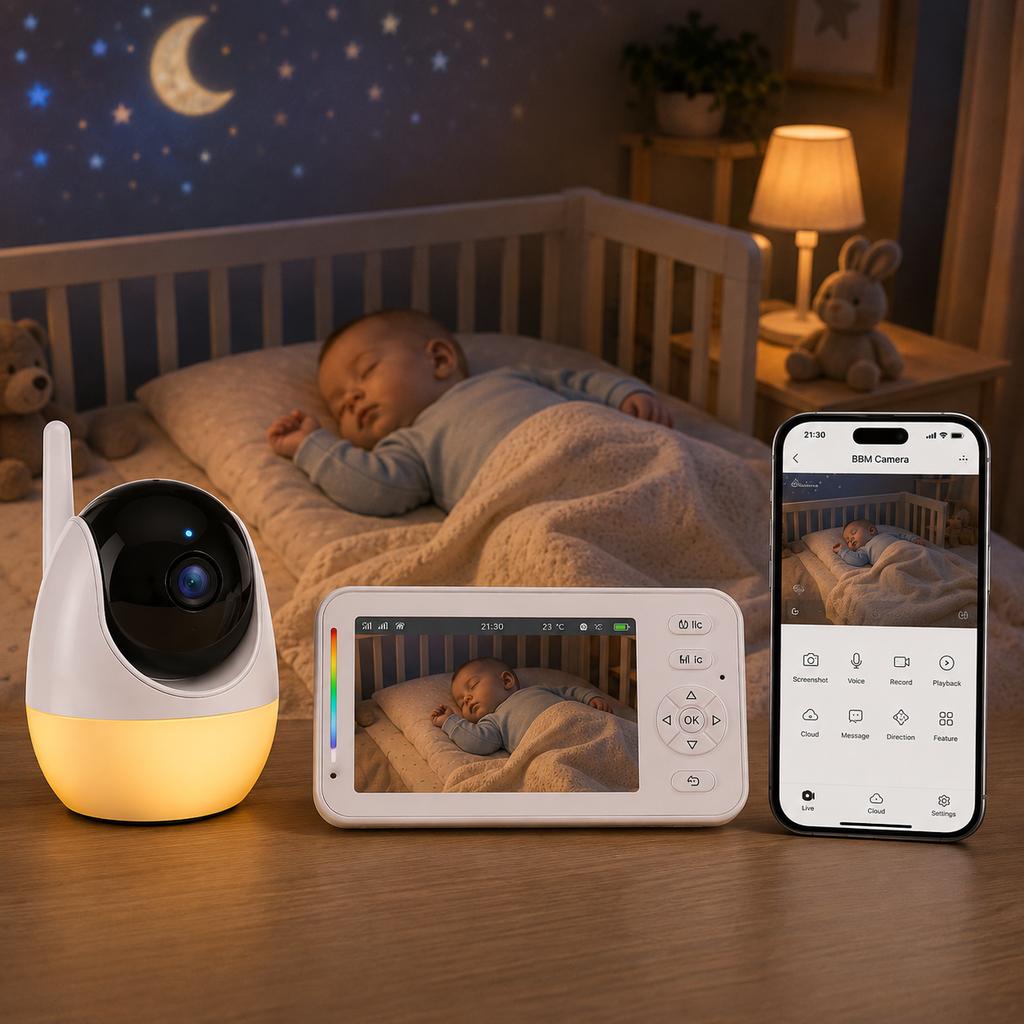Nélya 360 – 1080p Full HD Baby Monitor with 4.3″ Screen & App